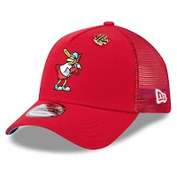 Casquette camionneur ajustable New Era rouge St. Louis Cardinals 2025 Big League Chew A-Frame 9FORTY pour homme