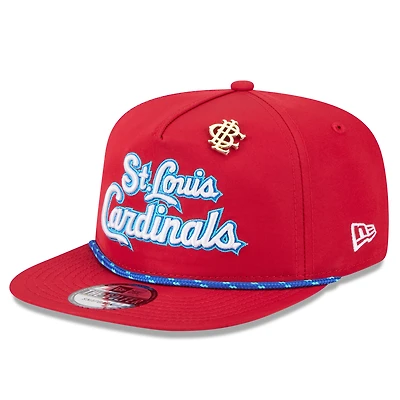 Casquette snapback Big League Chew Golfer rouge New Era pour homme, Cardinals de Saint-Louis 2025