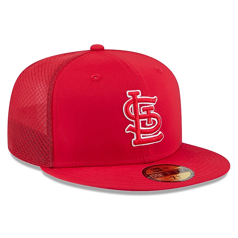 Casquette ajustée New Era rouge St. Louis Cardinals 2026 pour homme, modèle 59FIFTY.