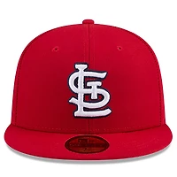 Casquette ajustée New Era rouge pour homme, modèle 59FIFTY, édition spéciale Jackie Robinson Day 2026 des Cardinals de Saint-Louis.