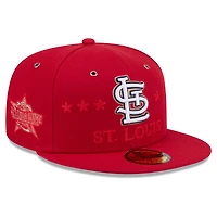 Casquette ajustée New Era rouge pour homme, modèle 59FIFTY, édition spéciale match des étoiles de la MLB 2026 Cardinals Saint-Louis