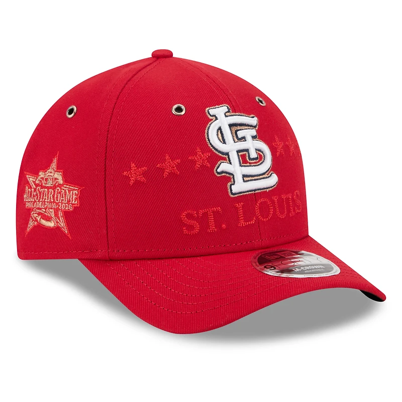 Men's New Era Red St. Louis Cardinals 2026 MLB All-Star Game 9FORTY Adjustable Hat