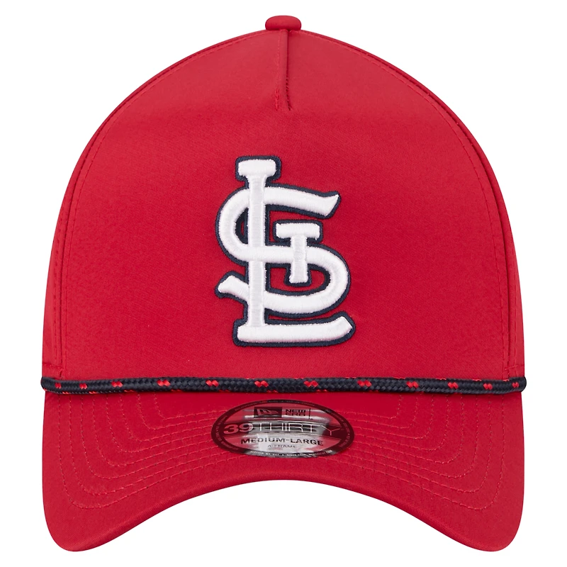 Casquette New Era 39THIRTY A-Frame Flex perforée rouge des Cardinals de Saint-Louis pour homme