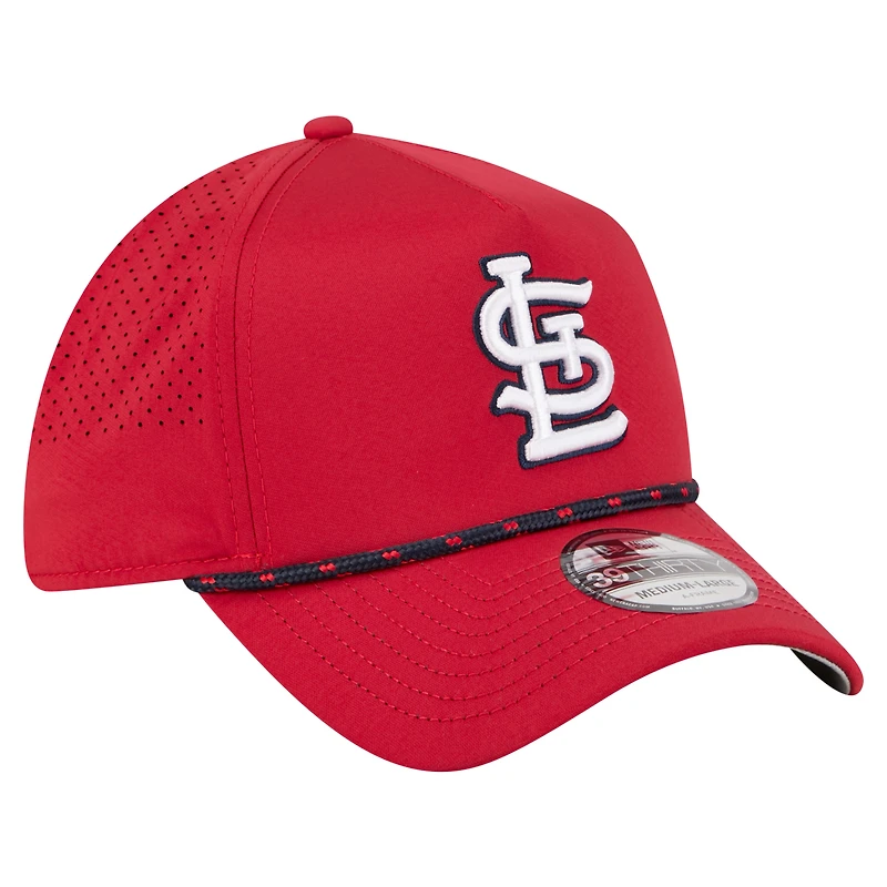 Men's New Era  Red St. Louis Cardinals 39THIRTY A-Frame Perforated Flex Hat