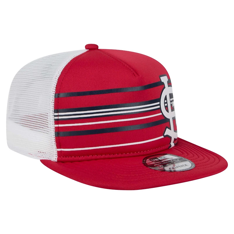 Men's New Era  Red St. Louis Cardinals 9FIFTY A-Frame Trucker Snapback Hat
