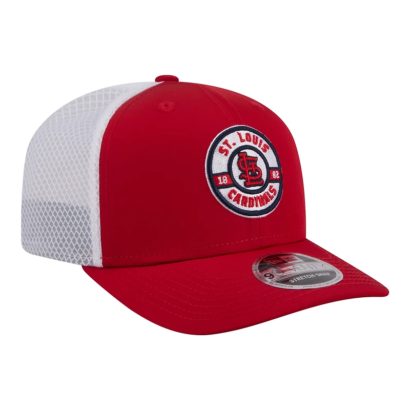 Casquette trucker ajustable New Era rouge St. Louis Cardinals Active 9SEVENTY pour homme