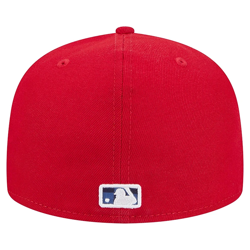 Casquette ajustée 59FIFTY à damier rouge pour homme des Cardinals de St. Louis New Era