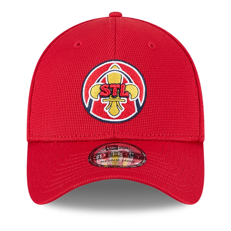 Men's New Era Red St. Louis Cardinals City Connect Batting Practice 39THIRTY Flex Hat