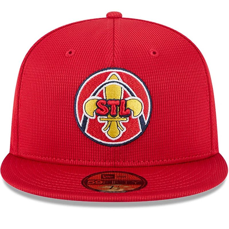 Men's New Era Red St. Louis Cardinals City Connect Batting Practice 59FIFTY Fitted Hat