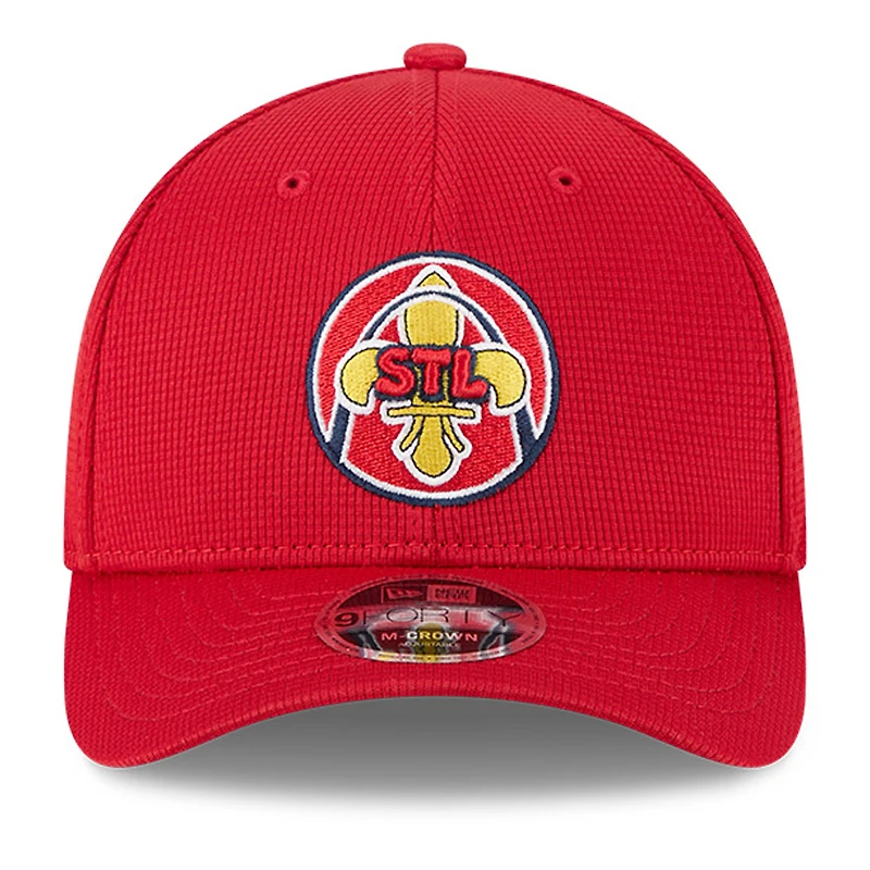 Casquette ajustable City Connect 9FORTY M-Crown pour homme, motif Cardinals de Saint-Louis, New Era, rouge