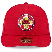 Casquette d'entraînement au bâton City Connect 59FIFTY rouge New Era pour homme des Cardinals de Saint-Louis