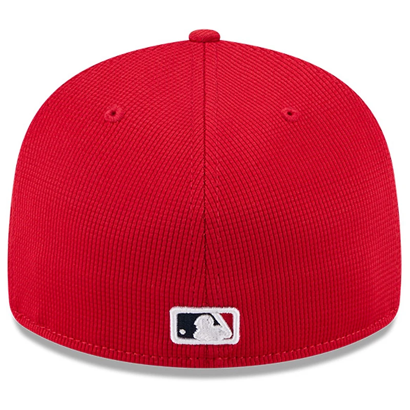 Casquette d'entraînement au bâton City Connect 59FIFTY rouge New Era pour homme des Cardinals de Saint-Louis