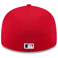 Casquette d'entraînement au bâton City Connect 59FIFTY rouge New Era pour homme des Cardinals de Saint-Louis