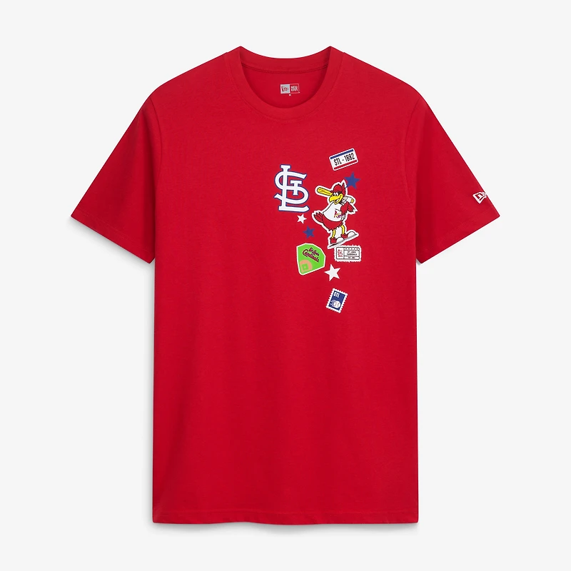 Men's New Era Red St. Louis Cardinals City Patch T-Shirt