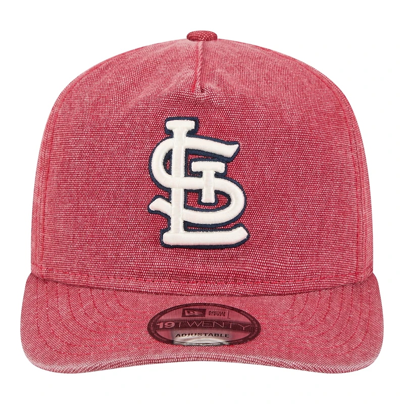 Casquette ajustable New Era rouge St. Louis Cardinals en denim classique 19TWENTY pour homme
