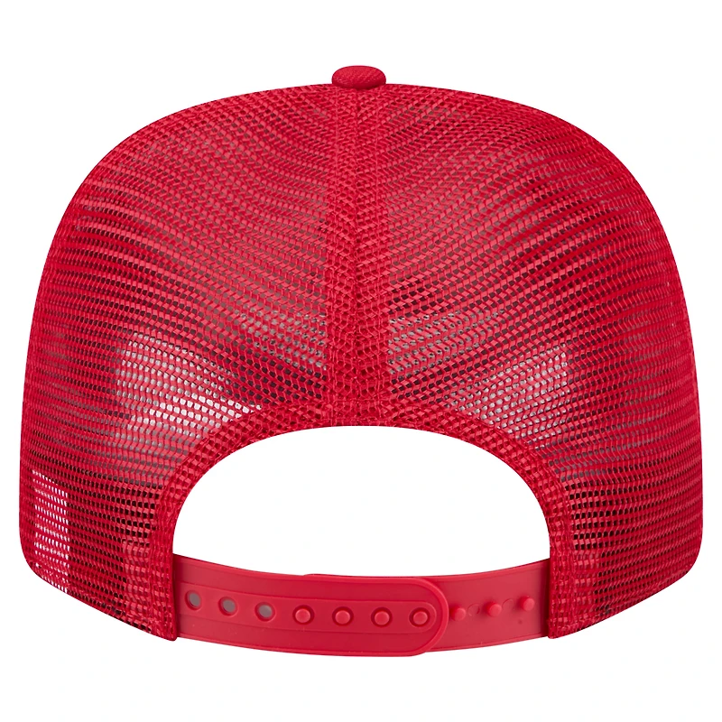 Men's New Era Red St. Louis Cardinals Flag 9SEVENTY Stretch-Snap Hat