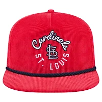Men's New Era  Red St. Louis Cardinals Full Circle Corduroy Golfer Adjustable Hat