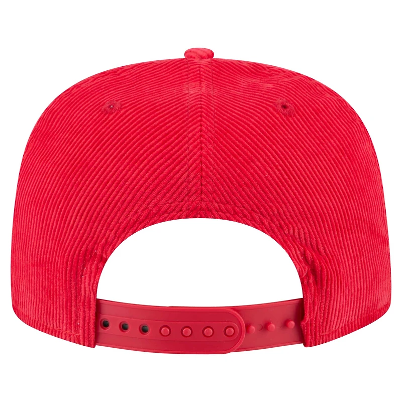 Men's New Era  Red St. Louis Cardinals Full Circle Corduroy Golfer Adjustable Hat