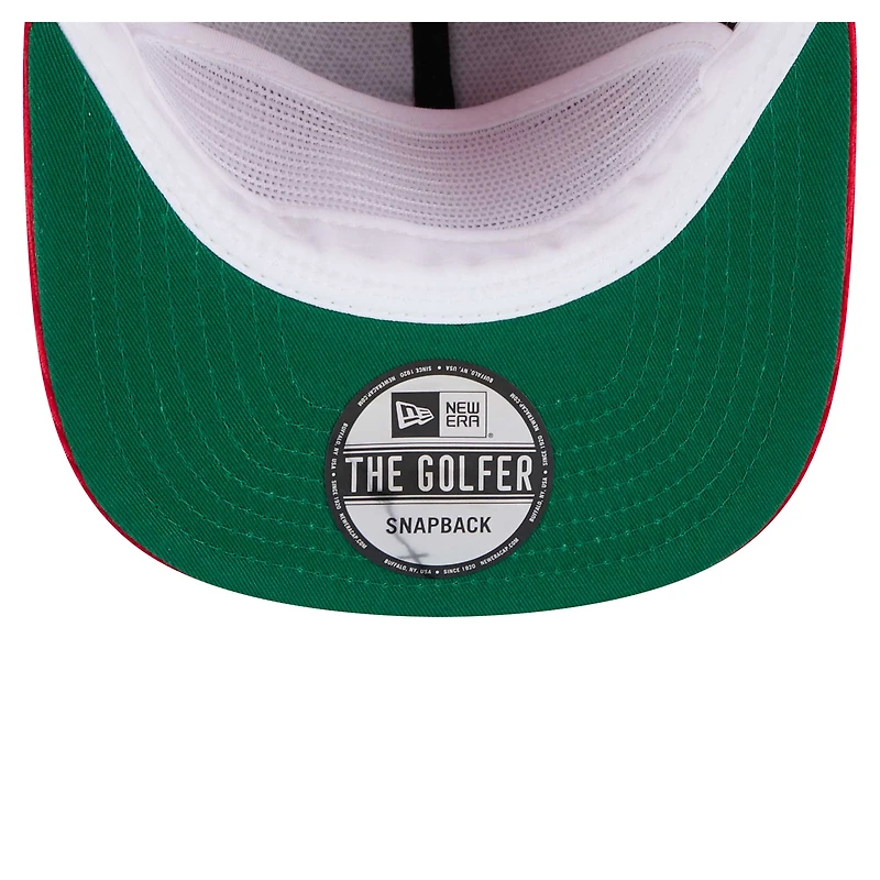 Men's New Era  Red St. Louis Cardinals Full Circle Corduroy Golfer Adjustable Hat