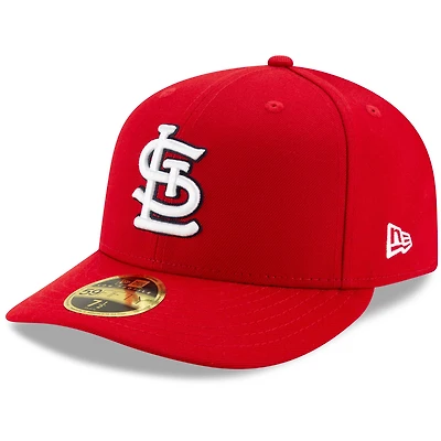 Men's New Era Red St. Louis Cardinals Game Authentic Collection On-Field Low Profile - 59FIFTY Fitted Hat