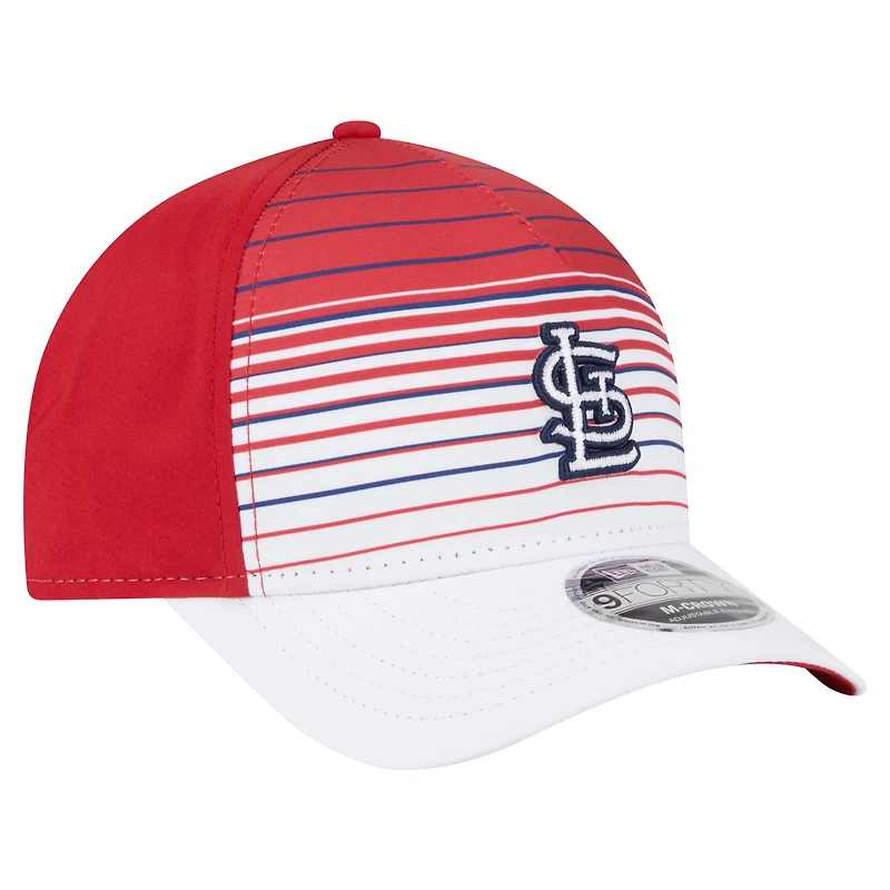 Casquette ajustable 9FORTY M-Crown dégradée rouge St. Louis Cardinals de New Era pour homme