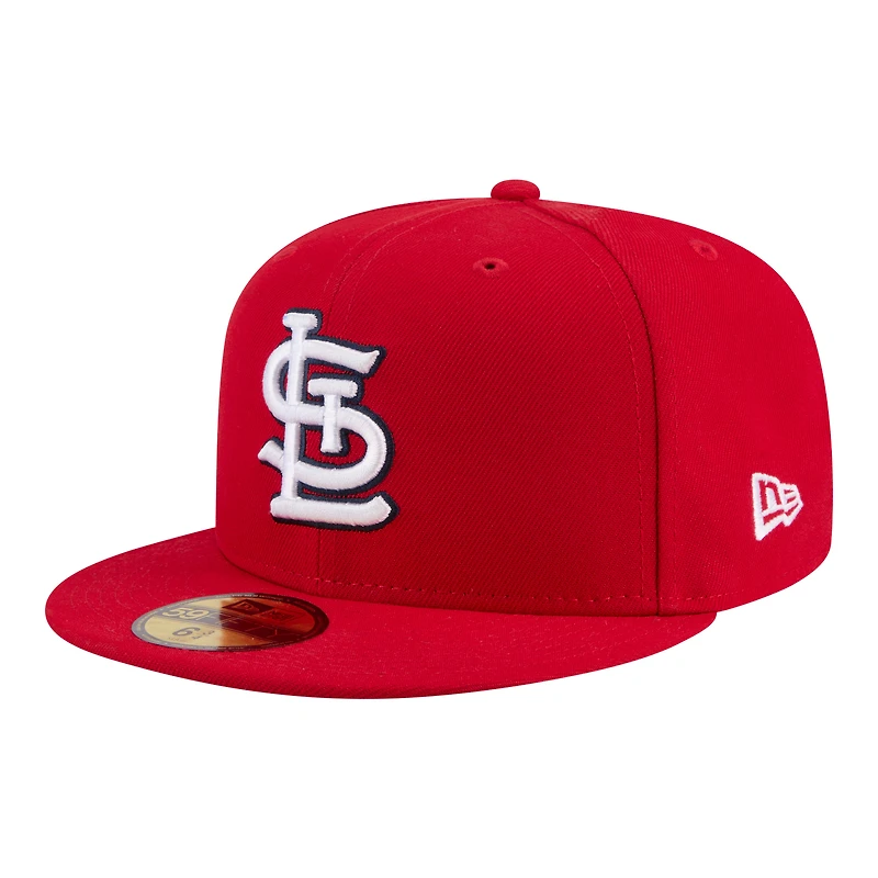 Men's New Era Red St. Louis Cardinals Hidden Hit 59FIFTY Fitted Hat