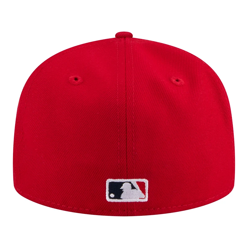 Men's New Era Red St. Louis Cardinals Hidden Hit 59FIFTY Fitted Hat