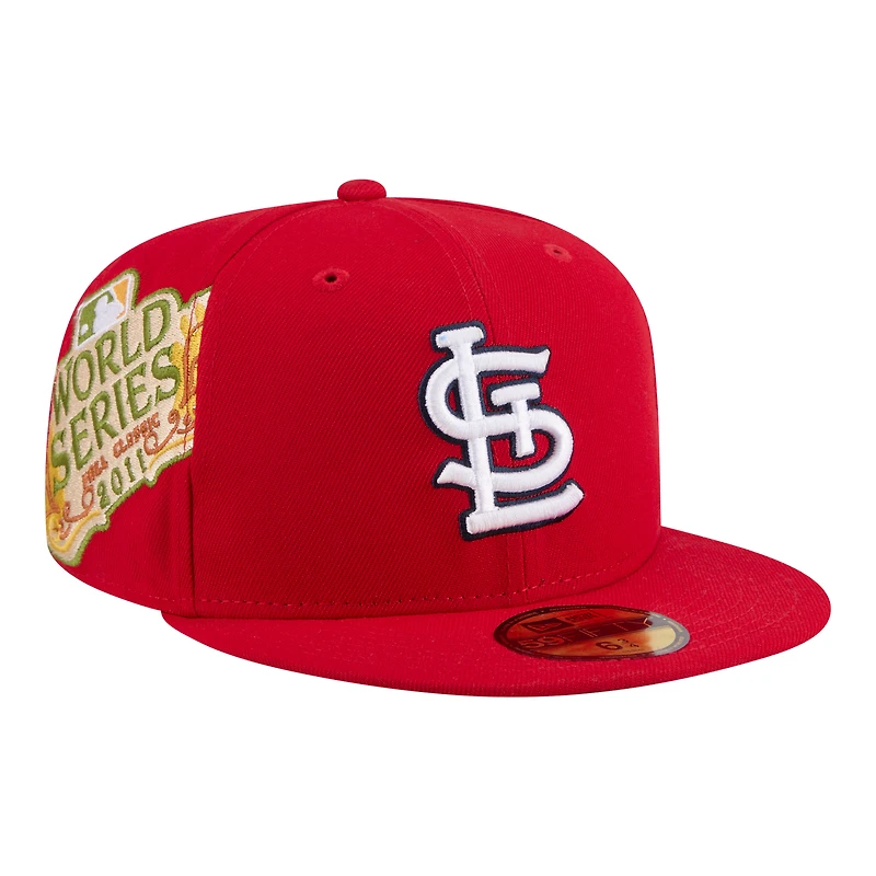Men's New Era Red St. Louis Cardinals Hidden Hit 59FIFTY Fitted Hat