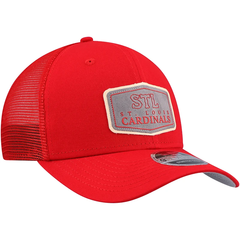Men's New Era Red St. Louis Cardinals Labeled 9SEVENTY Stretch-Snap Hat