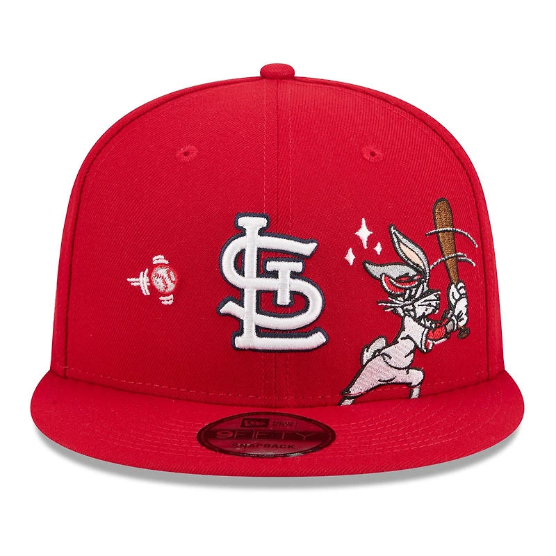 Men's New Era Red St. Louis Cardinals Looney Tunes Bugs Bunny 9FIFTY Snapback Hat