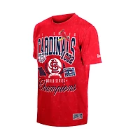 Men's New Era  Red St. Louis Cardinals Mineral Wash T-Shirt