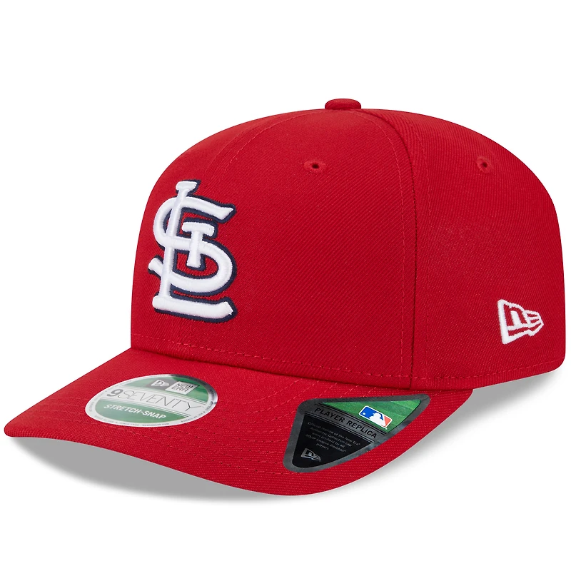 Casquette ajustable New Era 9SEVENTY rouge pour homme des Cardinals de St. Louis