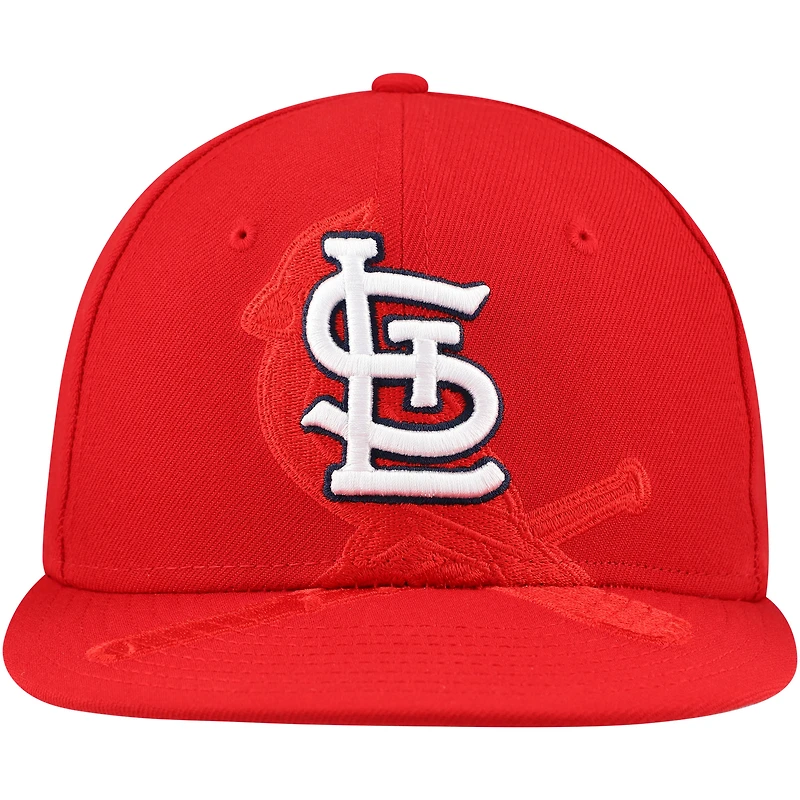 Casquette ajustée 59FIFTY rouge St. Louis Cardinals Shadow Logo pour homme New Era