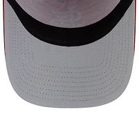 Men's New Era Red St. Louis Cardinals Side Script 9FORTY A-Frame Trucker Adjustable Hat