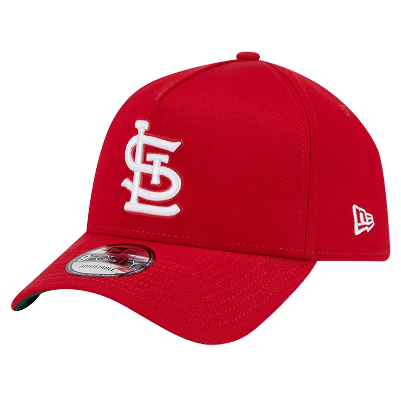 Casquette réglable 9FORTY A-Frame couleur rouge St. Louis Cardinals New Era pour hommes