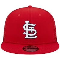 Men's New Era Red St. Louis Cardinals Team Color Trucker 9FIFTY Snapback Hat