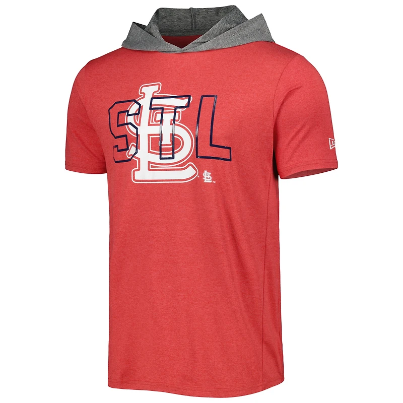 Men's New Era Red St. Louis Cardinals Team Hoodie T-Shirt