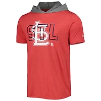Men's New Era Red St. Louis Cardinals Team Hoodie T-Shirt