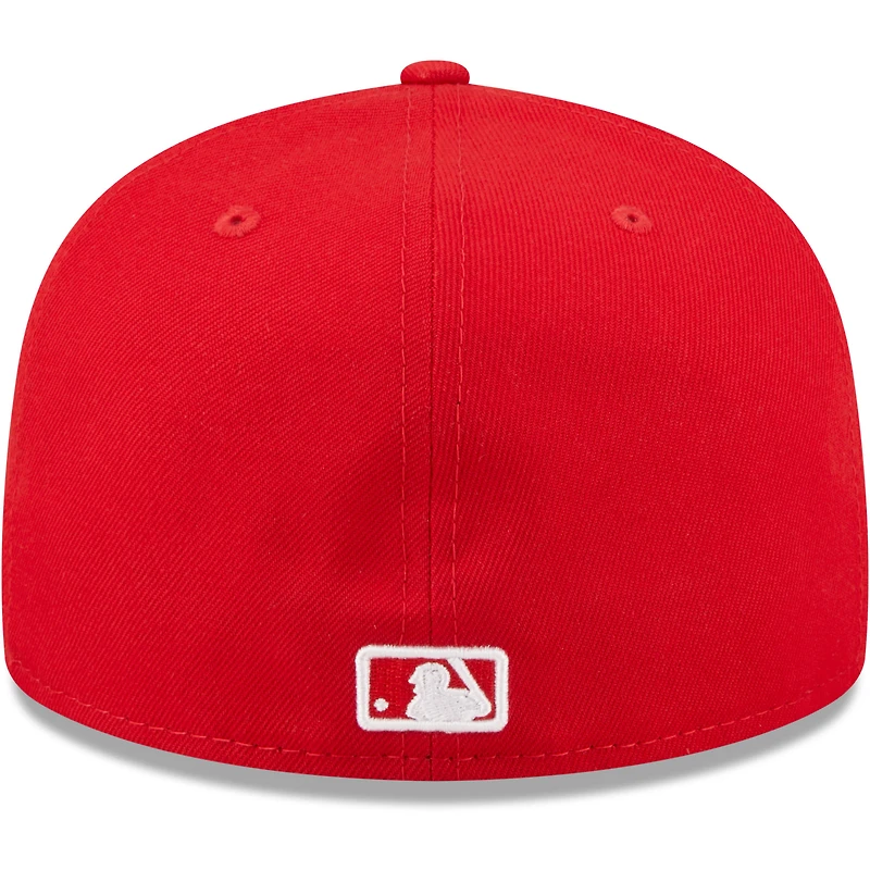 Men's New Era Red St. Louis Cardinals White Logo 59FIFTY Fitted Hat