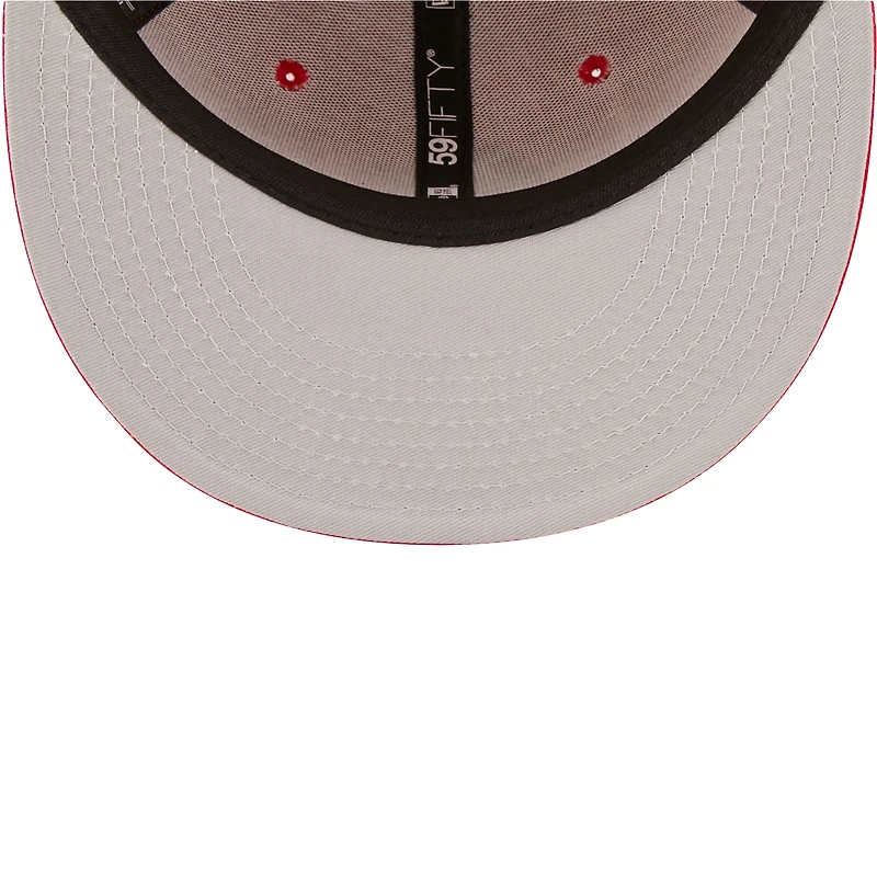Men's New Era Red St. Louis Cardinals White Logo 59FIFTY Fitted Hat