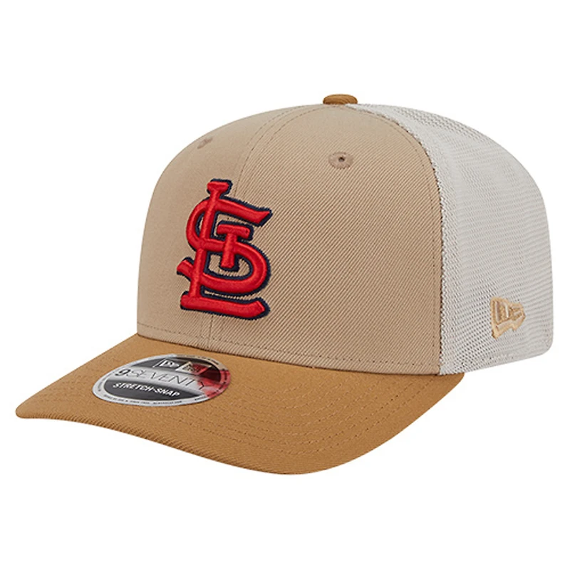 Casquette ajustable New Era Stone 9SEVENTY Trucker pour homme des Cardinals de St. Louis