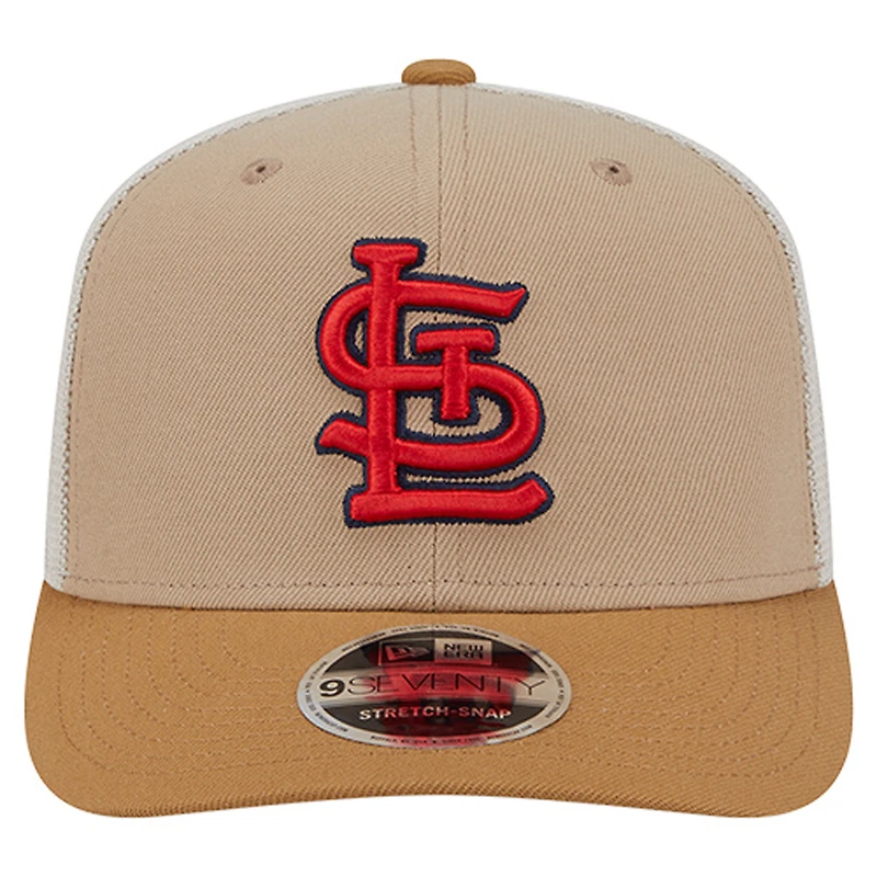Men's New Era Stone St. Louis Cardinals 9SEVENTY Trucker Adjustable Hat