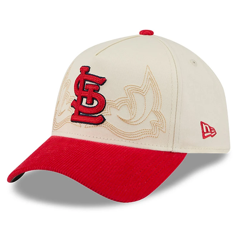 Men's New Era Stone St. Louis Cardinals Western Stitch 9FORTY A-Frame Adjustable Hat