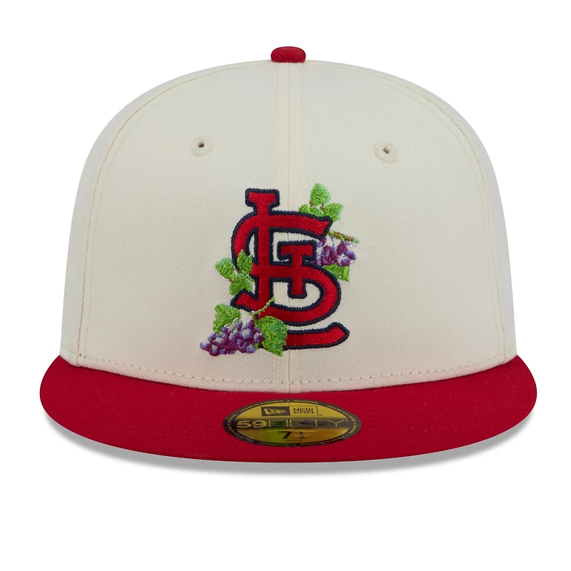 Men's New Era White/Red St. Louis Cardinals Blossom 59FIFTY Fitted Hat