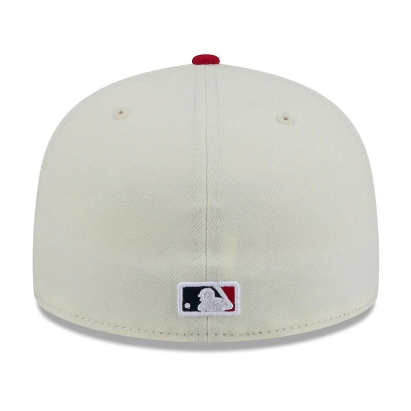 Casquette ajustée New Era 59FIFTY Blossom blanche et rouge pour homme, motif Cardinals de Saint-Louis