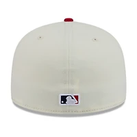 Casquette ajustée New Era 59FIFTY Blossom blanche et rouge pour homme, motif Cardinals de Saint-Louis