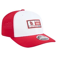 Men's New Era White/Red St. Louis Cardinals Established Patch 9SEVENTY Adjustable Hat