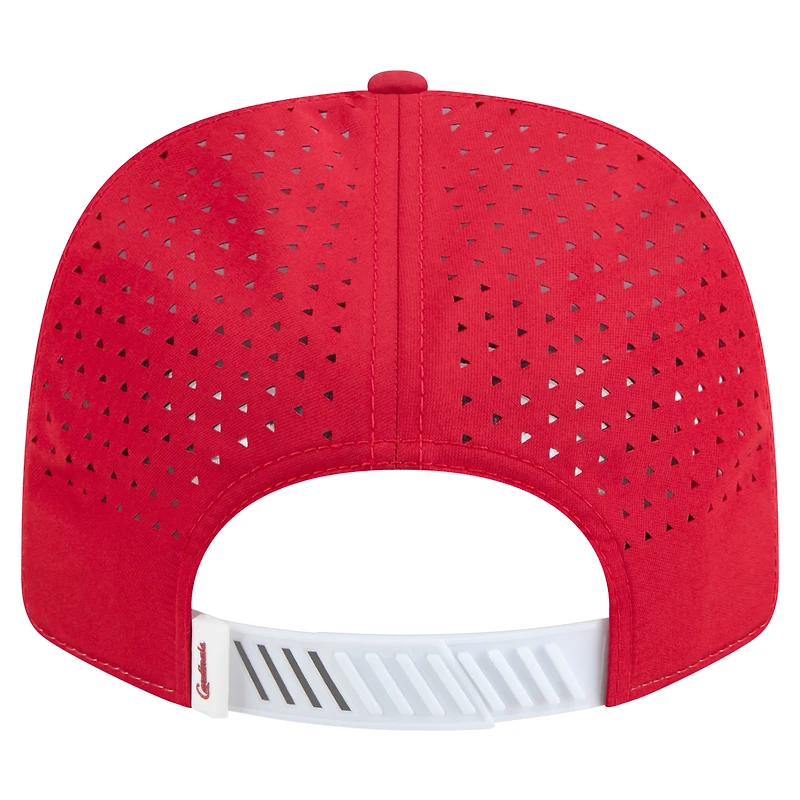 Men's New Era White/Red St. Louis Cardinals Established Patch 9SEVENTY Adjustable Hat