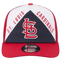 Men's New Era White/Red St. Louis Cardinals Retro Cut 19TWENTY Adjustable Trucker Hat
