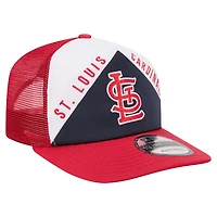 Casquette trucker ajustable New Era blanche et rouge St. Louis Cardinals, coupe rétro 19TWENTY pour homme